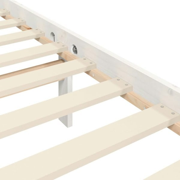 Berkfield Bed Frame with Headboard White 120x200 cm Solid Wood