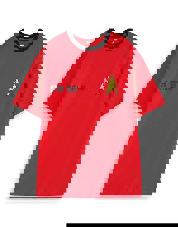 Star Trek Mens Red Uniform Short Sleeved T-Shirt