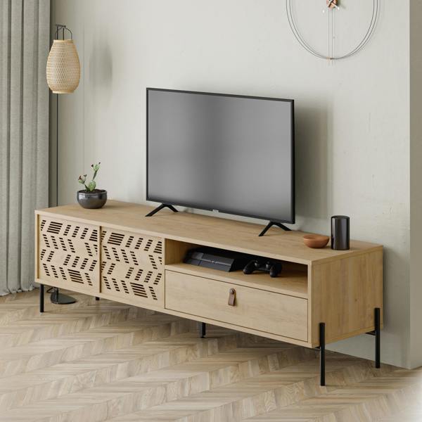 Decortie Dionysos Modern TV Unit Multimedia Centre with Storage TV Cabinet 170cm