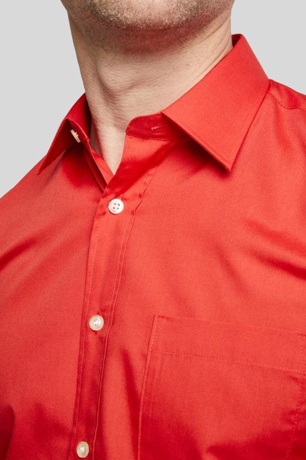 Red Classic Easy Care Long Sleeve Shirt