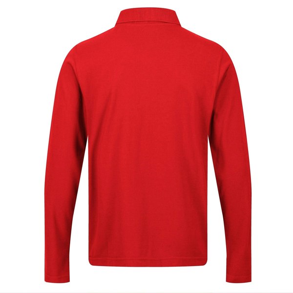 Regatta Mens Pro Long-Sleeved Polo Shirt - Classic Red