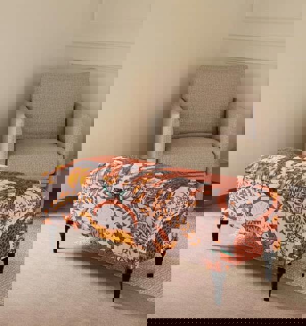 ISTOOLS Zambezi Multicolour Storage Ottoman Coffee Table Bench – Patterned Footstool & Seating