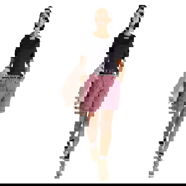 Mountain Warehouse Womens/Ladies Stellar Ripstop Hiking Cargo Shorts - Dark Pink - 