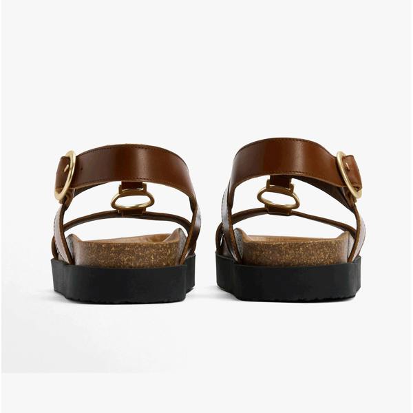 Barbour GWEN Ankle Strap Sandals   in  Brown