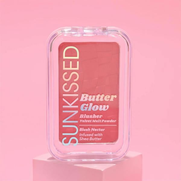 Sunkissed Butter Glow Blusher Velvet Melt Powder Blush Nectar 8g