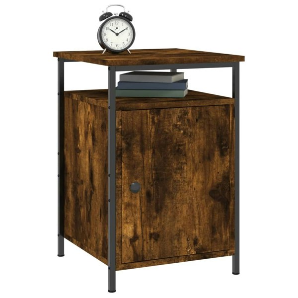 Berkfield Bedside Cabinet Smoked Oak 40x42x60 cm Engineered Wood