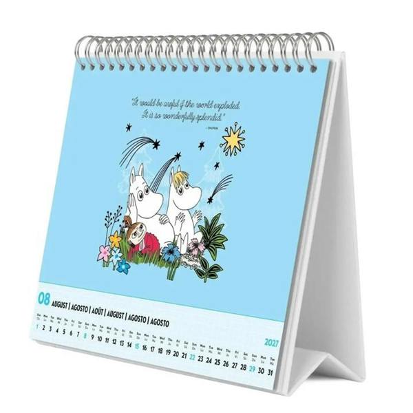 Moomins Moomin Easel Desk Calendar 2027, Desk Calendars, Month To View, History & Literature, Gift