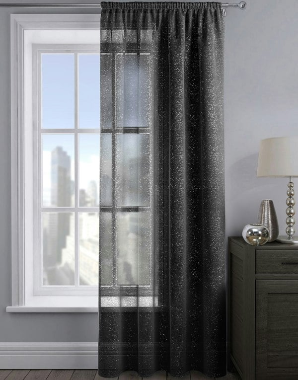 Velosso Alessandria Sparkle Slot Top Voile Panel - 137cm x 182cm