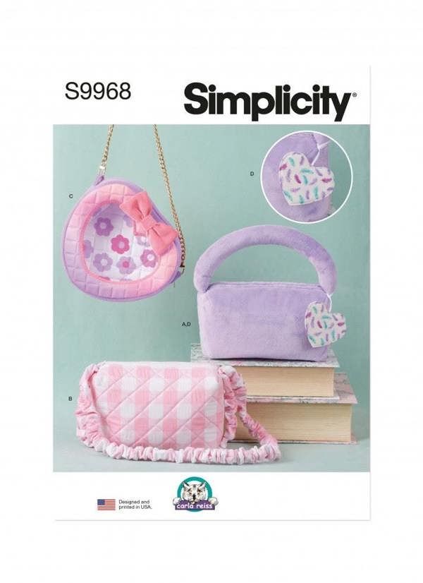 Simplicity Sewing Pattern 9968, Bags OS (One Size) - Intermediate