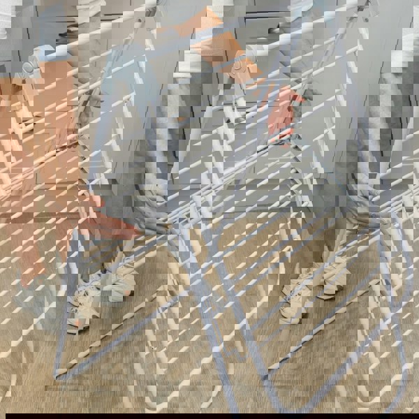 JVL Strong Winged Clothes Drying Airer - 12M, White