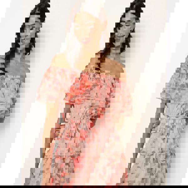 Blue Vanilla Off The Shoulder Maxi Dress