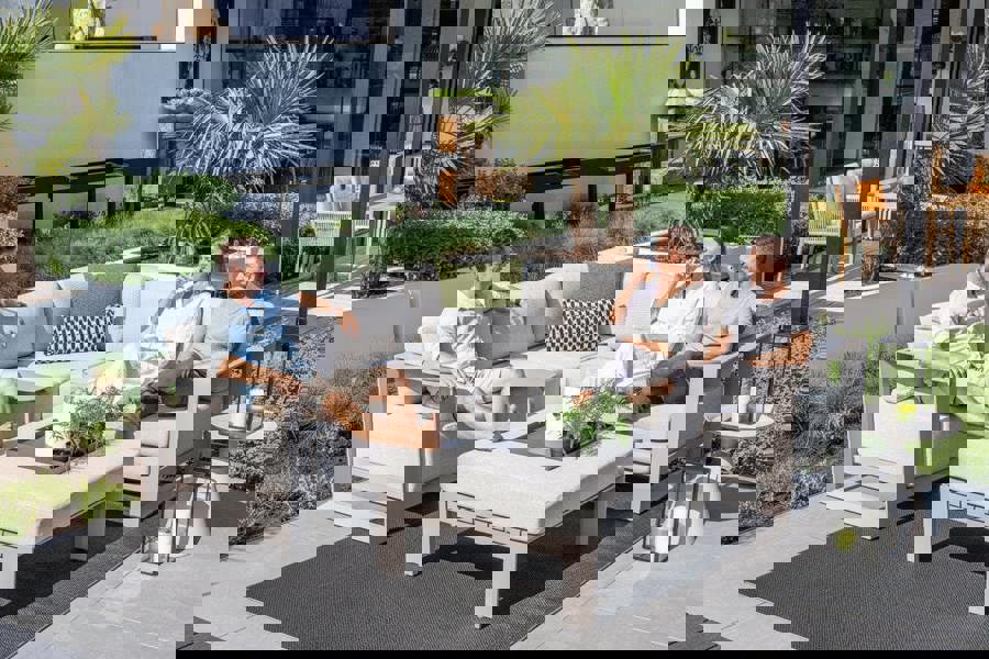 Garden Impressions Levanto - Outdoor Corner Sofa with Ottoman