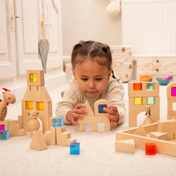 tickit Wooden Building Gem Blocks
