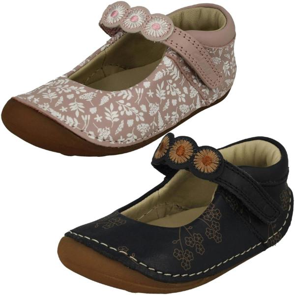 Clarks Girls Clarks Flower Detailed Mary Jane Shoes Tiny Flora T