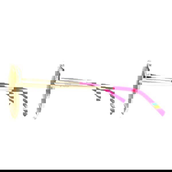 Polaroid Kids Sunglasses PLD 8015/N J5G AI Gold Grey Pink Mirror Polarized