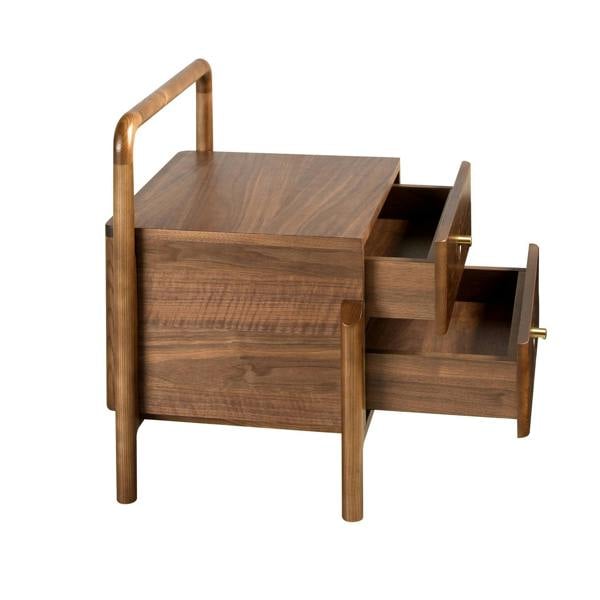 Angel Cerdá Walnut bedside table 7195