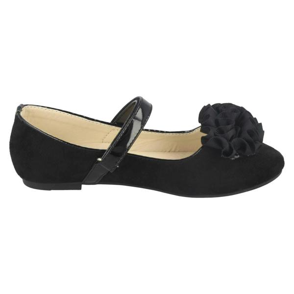 Spot On Girls Spot On Frill Trim Ballerinas H2448