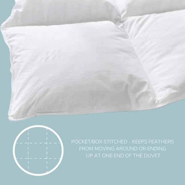 4.5 Tog Super King Duck Feather & Down Duvet Cotton Cover - Dz 5151 (Ctn Size 6)