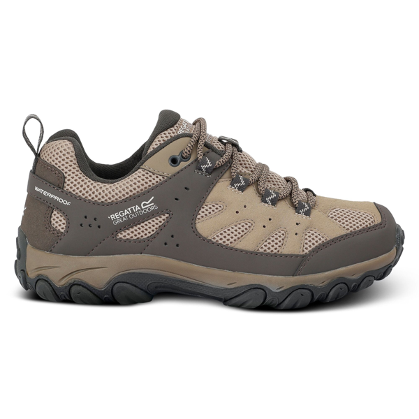 Regatta Womens Edgepoint IV Low Walking Shoes - Soft Taupe/Treetop