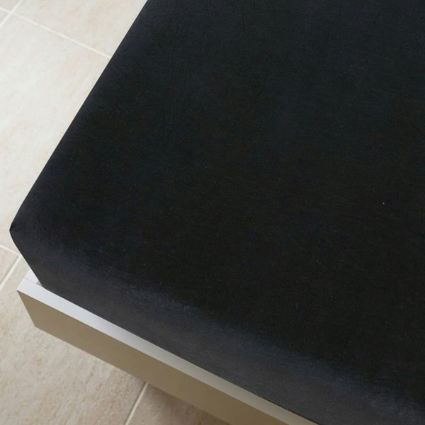Berkfield Jersey Fitted Sheet Black 90x200 cm Cotton