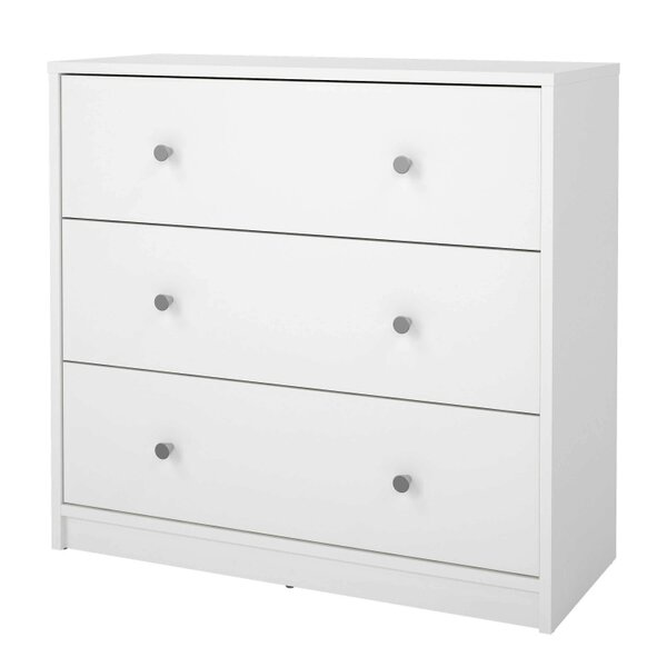 Wyld Haus Tainan White Chest 3 Drawers