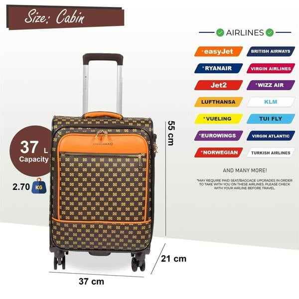Snowball Soft Expandable Travel Suitcase Luggage Bag