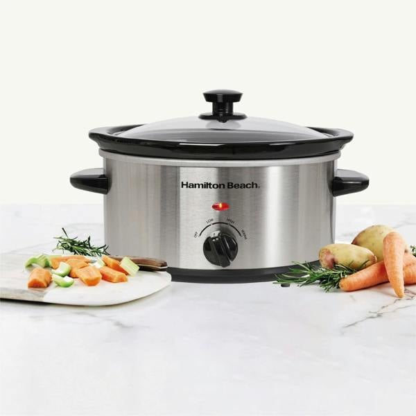 Hamilton Beach The Comfort Cook 3.5L Slow Cooker - Stainless Steel