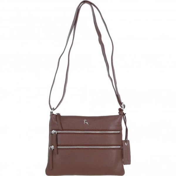 Ashwood Real Leather Crossbody Bag: Ayr