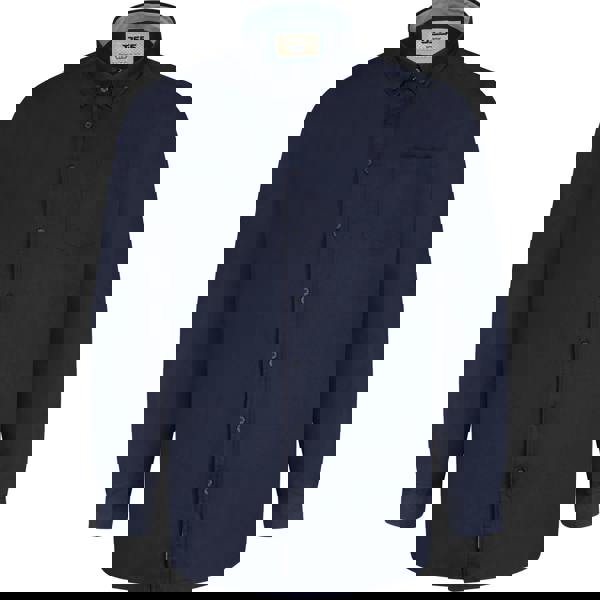 Duke Mens D555 Richard Oxford Kingsize Long-Sleeved Shirt - Navy