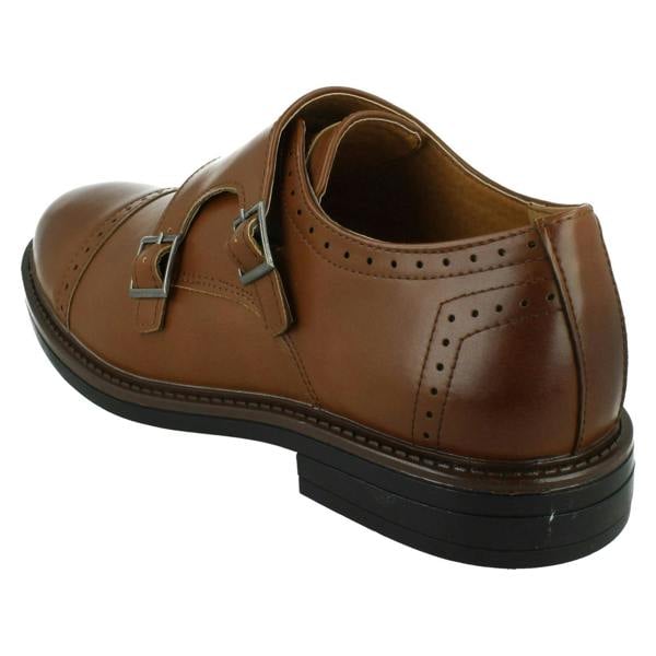 Thomas Blunt Mens Thomas Blunt Dual Buckle Strap Brogue Shoes A1131
