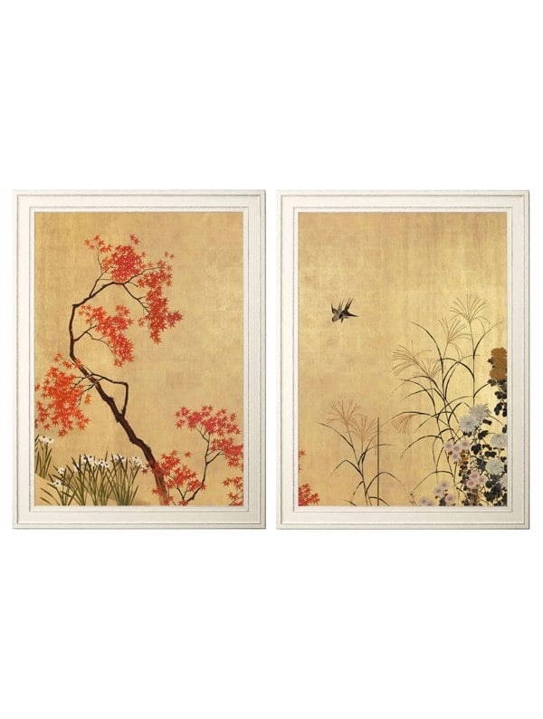 Exceptional Art Japanese Blossom -Shibata Zeshine Set of 2 Prints