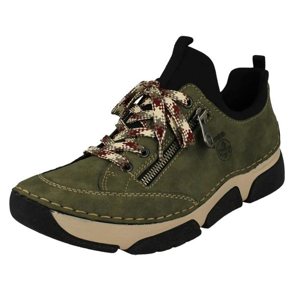 Rieker Ladies Sneakers By Rieker Lace Up Shoes 45973