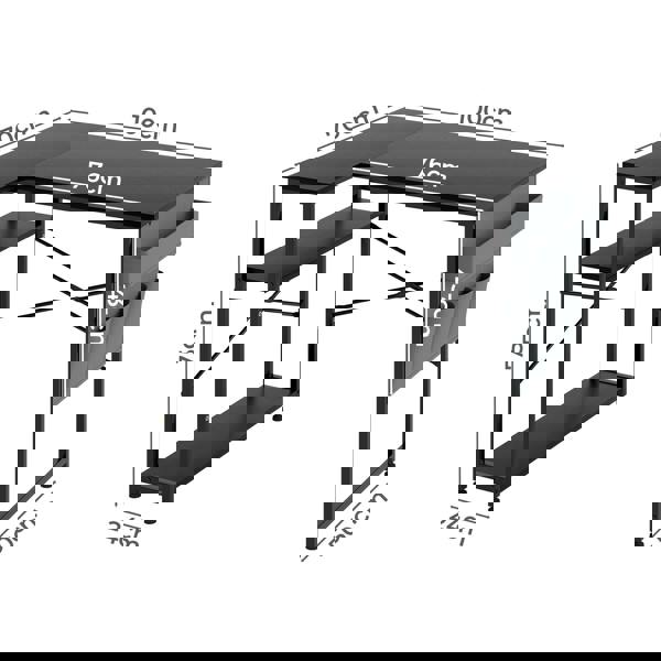 Levede L-shaped Gaming Computer Desk Corner Table Office Home 2 Storage Shelves