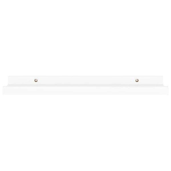 Berkfield Wall Shelves 4 pcs White 40x9x3 cm