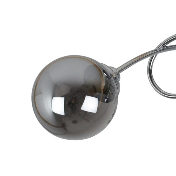 Pagazzi Lighting Bungo 3 Light Polished Chrome & Smoked Glass Semi Flush Ceiling Light
