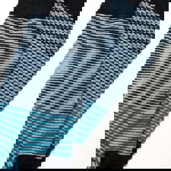 Jemsox All Over Fine Stripe Organic Cotton Mens Socks | Comfort Top Fit