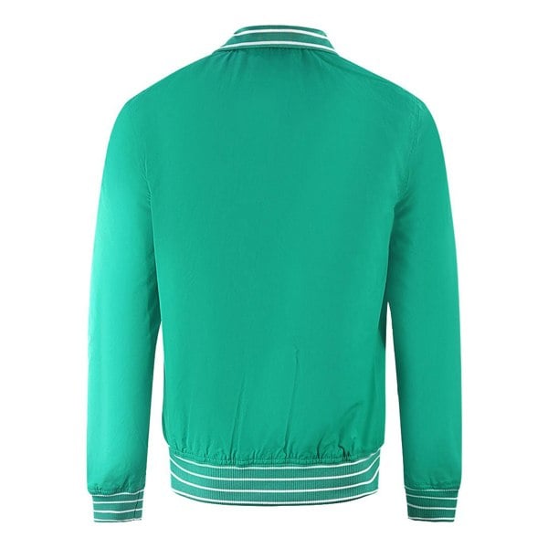 Lyle & Scott Tipped Funnel Neck Salt Jacket - Aqua Green