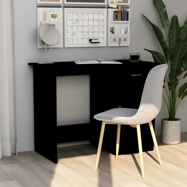 Berkfield Desk Black 100x50x76 cm Engineered Wood