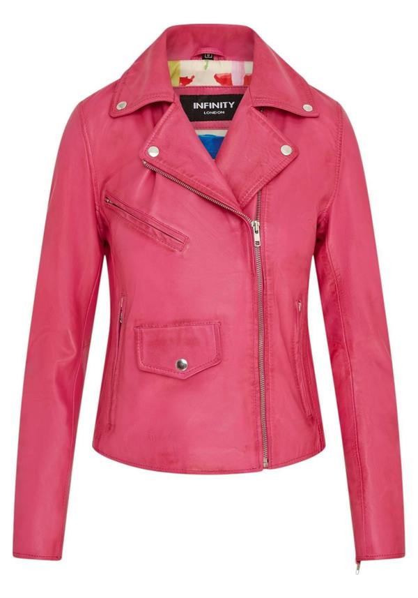 Infinity Leather Women's Classic Brando Biker Leather Jacket - Broome
