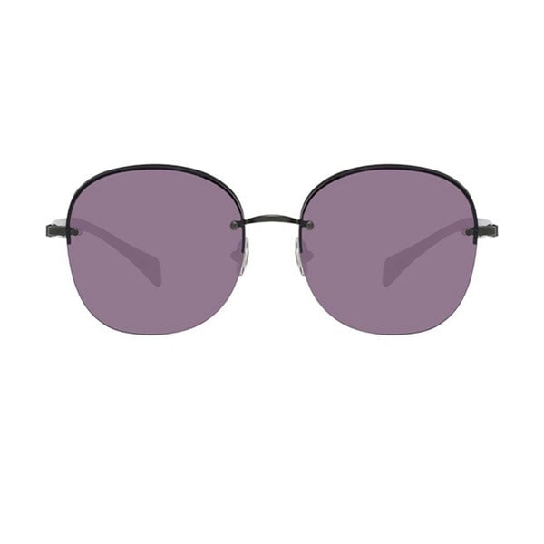 Yohji Yamamoto rimless sunglasses with purple lenses