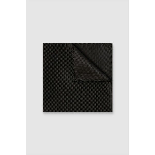 Antique Rogue Black Textured Pocket Square