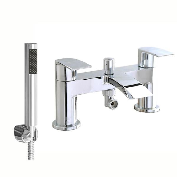 Flode Falun | Bath Shower Mixer | Including Handset and Holder | Chrome
