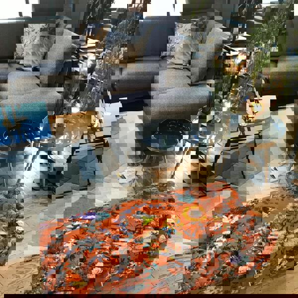 UK made rectangular upholstered storage bench plain velvet
