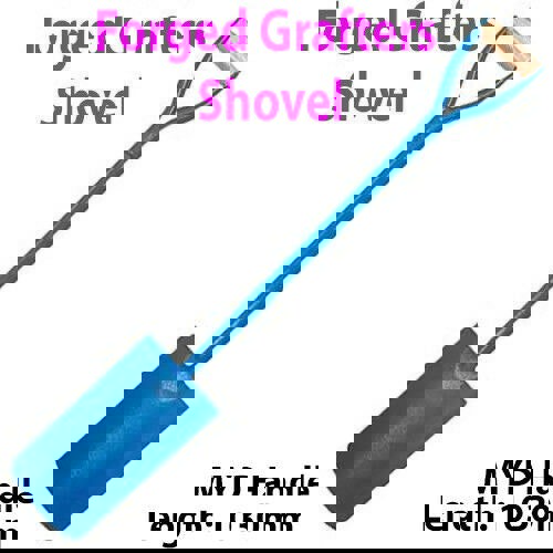 Solid Forged Steel 1030mm Grafters Digging Shovel MYD Handle Gardening Tool Loops