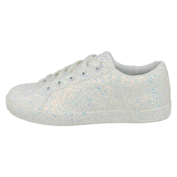 Spot On Ladies Spot On Glitter Trainers F7100