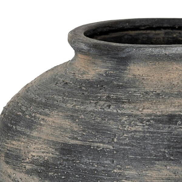 Wyld Haus Bramble Dark Aged Squat Layered Ceramic Vase