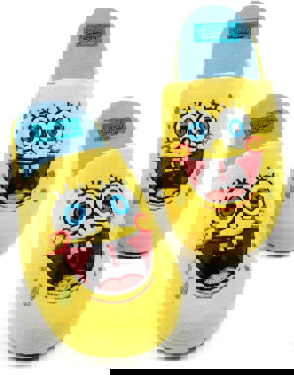SpongeBob SquarePants Womens Yellow Character Mule Slippers