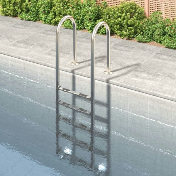 Berkfield Pool Ladder 54x38x211 cm 304 Stainless Steel