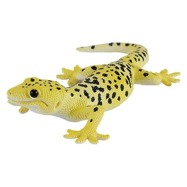 Mojo Fun Leopard Gecko Reptile Toy Figure 9 cm Length Approx - 381077