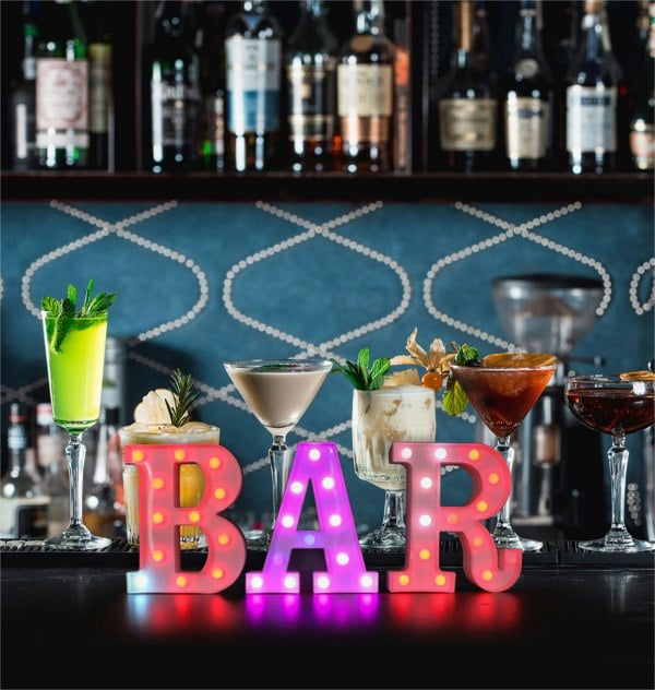 St Helens Battery Operated RGB Letter   With Remote Control Letter D